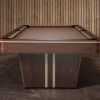 Derby_4_natural_Walnut_EndView Custom Monterey Pool Table