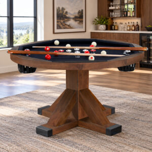 Legacy Sterling 3 in 1 Game Table Bumper Pool Rustic Series