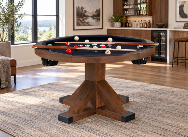 Legacy Sterling 3 in 1 Game Table Bumper Pool Rustic Series