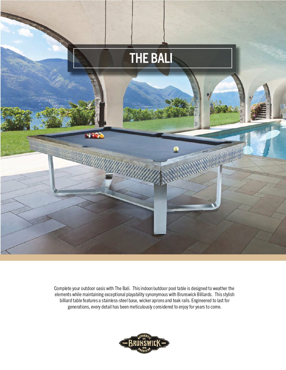 The_Bali_Sell_Sheet_2023 Brunswick Bali I/O Panama Jack Pool Table