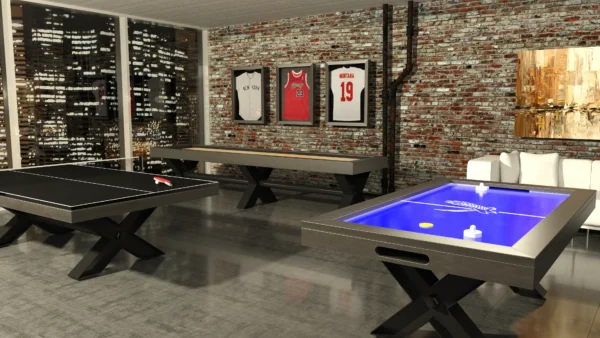 DECOR_GAMEROOM_XE_SHUFFLEBOARD_PINGPONG_HOCKEY_CHANDAIL Canada Billiards X-Treme