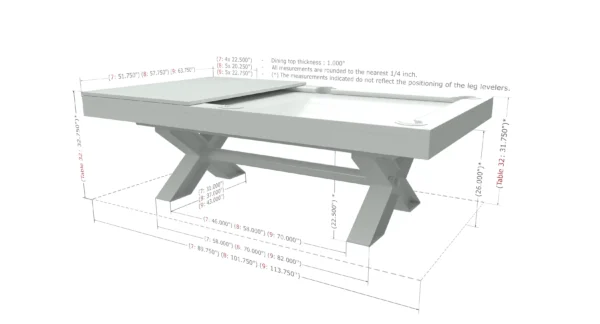 XE_DIMENSIONS_FR Canada Billiards X-Treme