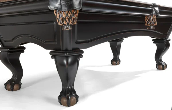 batch1-glenwood-8-foot-pool-table-with-talon-ball-and-claw-leg__matte-black-with-coffee4 GLENWOOD TALON LEG