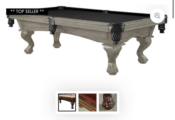 MALLORY FINAL B&C Legacy Mallory Pool Table
