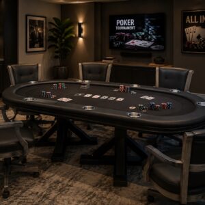 Legacy Sterling Texas Hold'em Poker and Dining Table