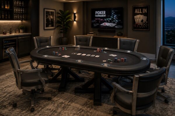 Legacy Sterling Texas Hold'em Poker and Dining Table
